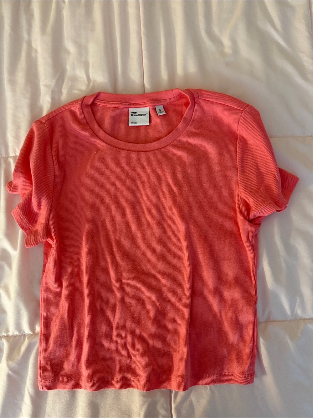 TNA Coral-Pink Short Sleeve Crew Tee